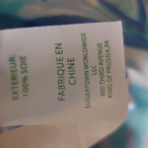 Lilly Pulitzer Elsa Silk Top in Light Lilac Verbena Aboat Time - Picture 9 of 10